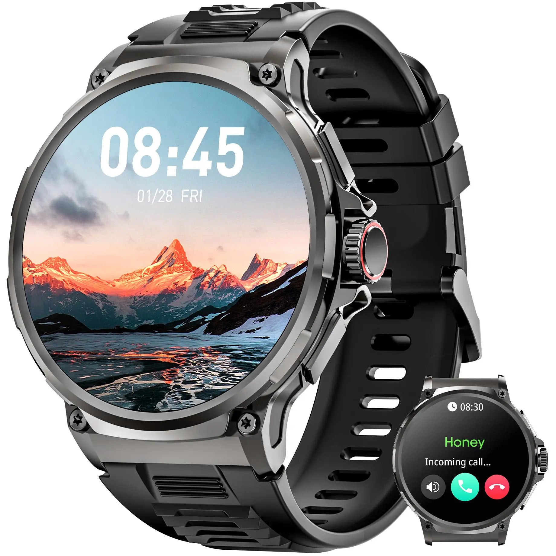 Multifunctional Smart Watch, Smartwatch with Calls, Fashion Digital Watch with Answer/Make Calls & 100+ Sport Modes, Waterproof Sports Watch for Women & Men